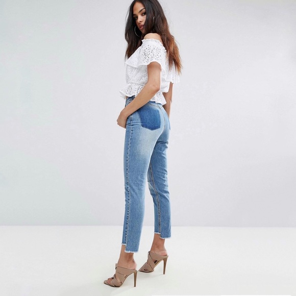 Missguided Riot High Rise Stepped Hem Skinny Jeans - Picture 2 of 7